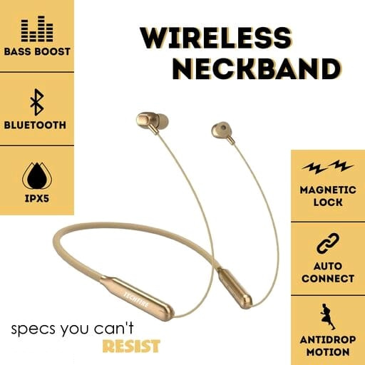 Techfire m31 wireless bluetooth neckband headphones