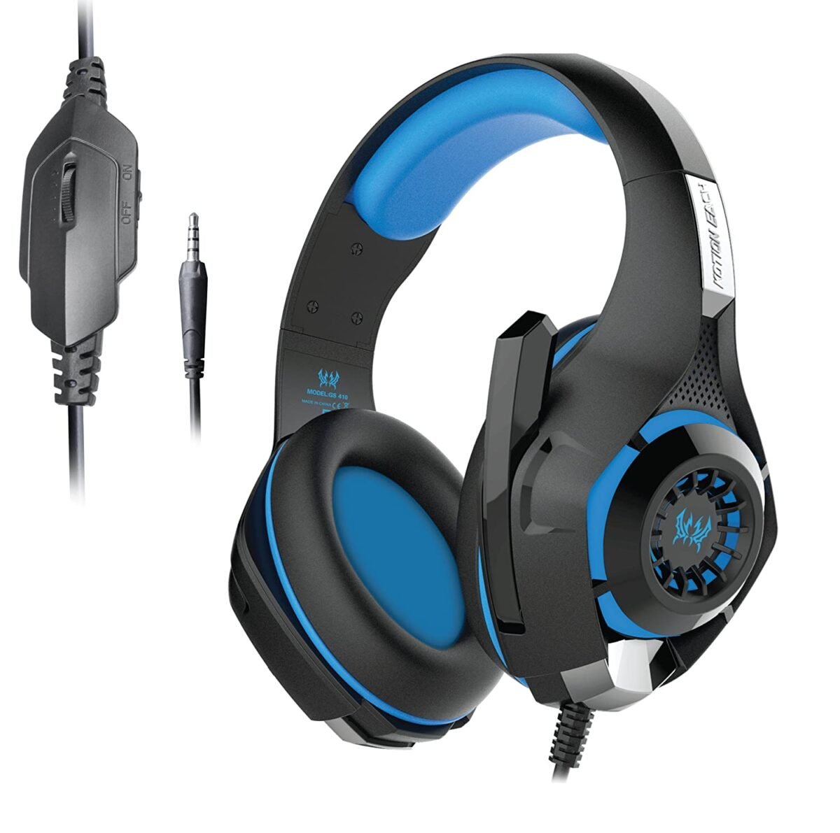 GS410 Headphones with Mic and for PS4, Xbox One, Laptop, PC, iPhone and Android