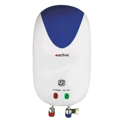ACTIVA 1 LTR. Instant 3 KVA Anti Rust Coated Tank Geyser with Full ABS Body, 5 Year Warranty HOTMAK (Ivory)