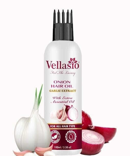 vellasio Garlic Onion Hair Oil With Comb Hair Oil (100 ml)