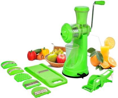 Power Free Manual Hand Juicer + vegetable cutter + 6 in 1